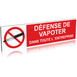 Défense de vapoter dans toute l'entreprise