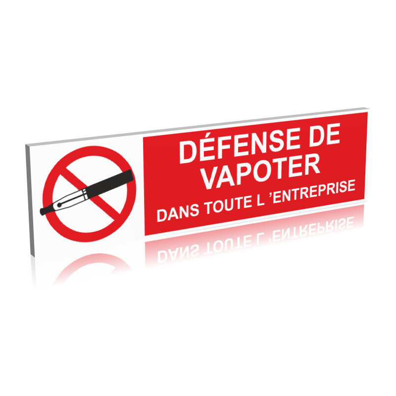 Défense de vapoter dans toute l'entreprise