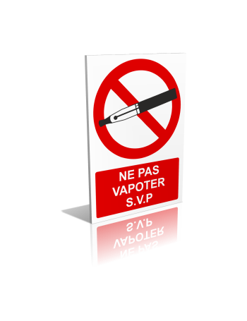 Ne pas vapoter s.v.p.