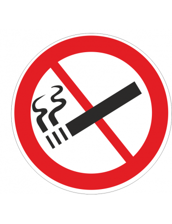 Lot de 50 adhésifs interdiction de fumer 70mm