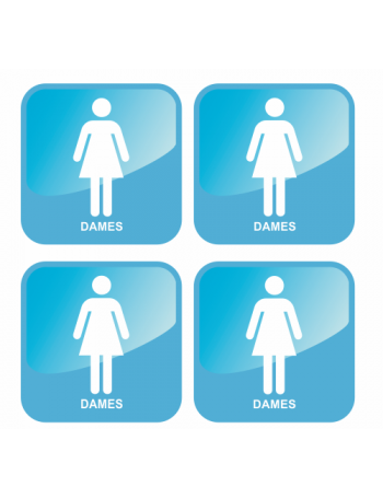 Lot de 4 adhésifs dames