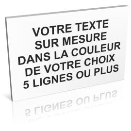 panneau texte sur mesure