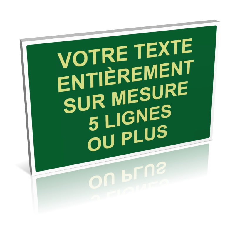 Texte personnalisé vert clair