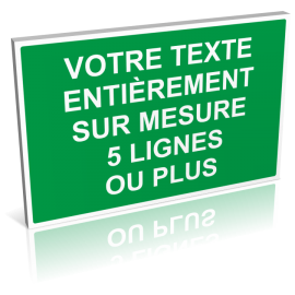 Texte personnalisé vert