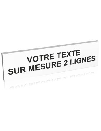 Panneau texte sur mesure