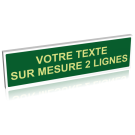 Panneau vert texte vert clair