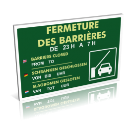 Fermeture des barrières