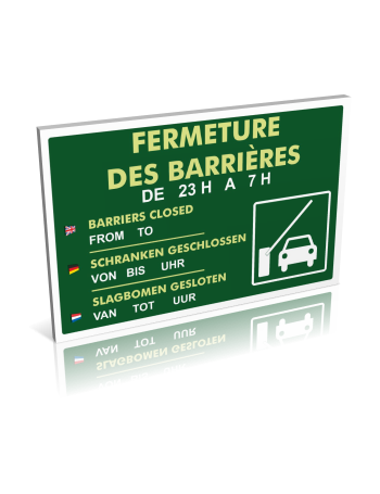 Fermeture des barrières