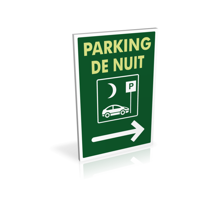 Parking de nuit droite