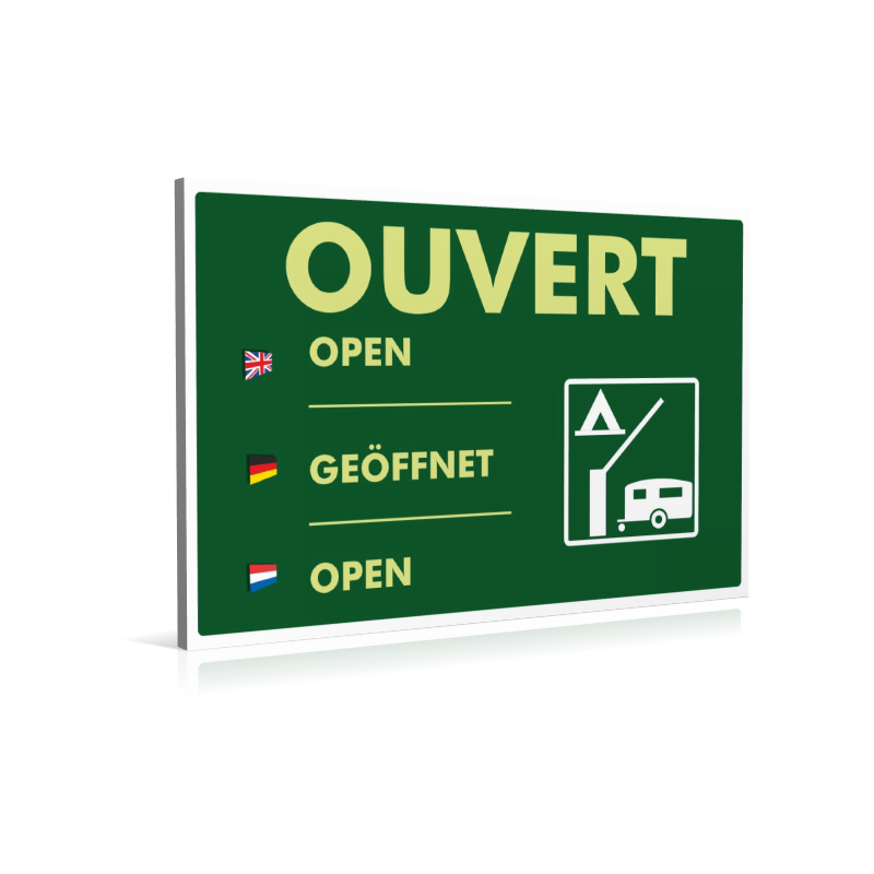 Entrée  Camping Ouvert