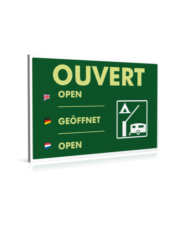 Entrée  Camping Ouvert