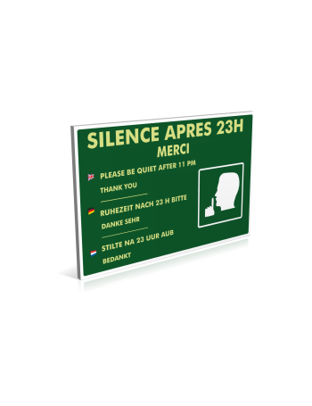 Entrée  Silence après 23h