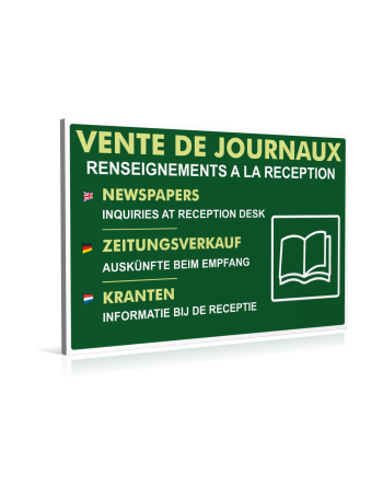 Entrée  Vente de journaux