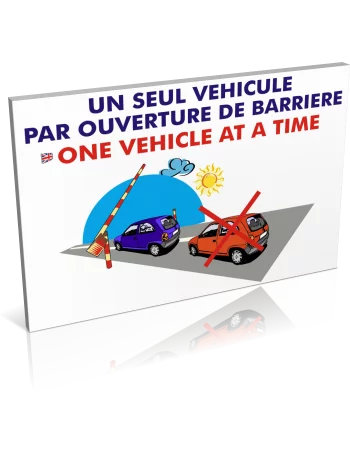 Un seul véhicule par ouverture