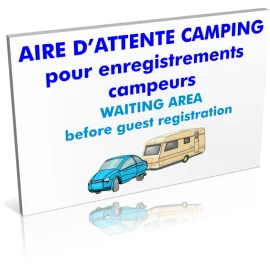 Entrée  Aire d'attente camping