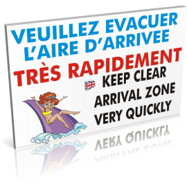 Veuillez évacuer l'aire d'arrivée