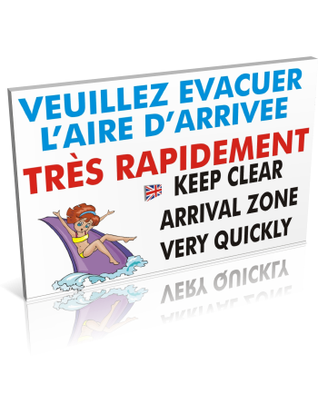 Veuillez évacuer l'aire d'arrivée