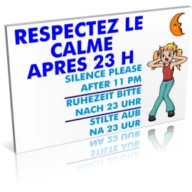 Entrée  Respectez le calme après 23h