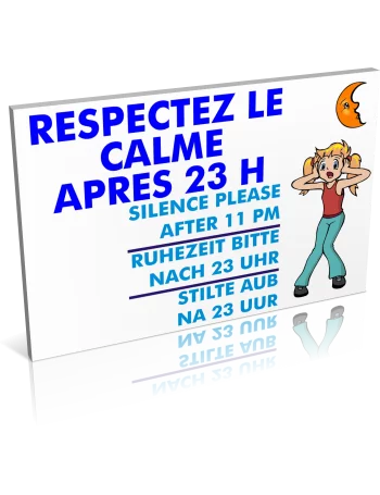 Entrée  Respectez le calme après 23h