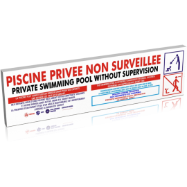 Piscine privée non surveillée