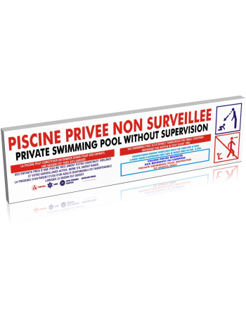 Piscine privée non surveillée