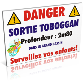 Danger sortie toboggan