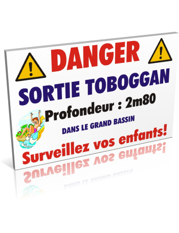 Danger sortie toboggan