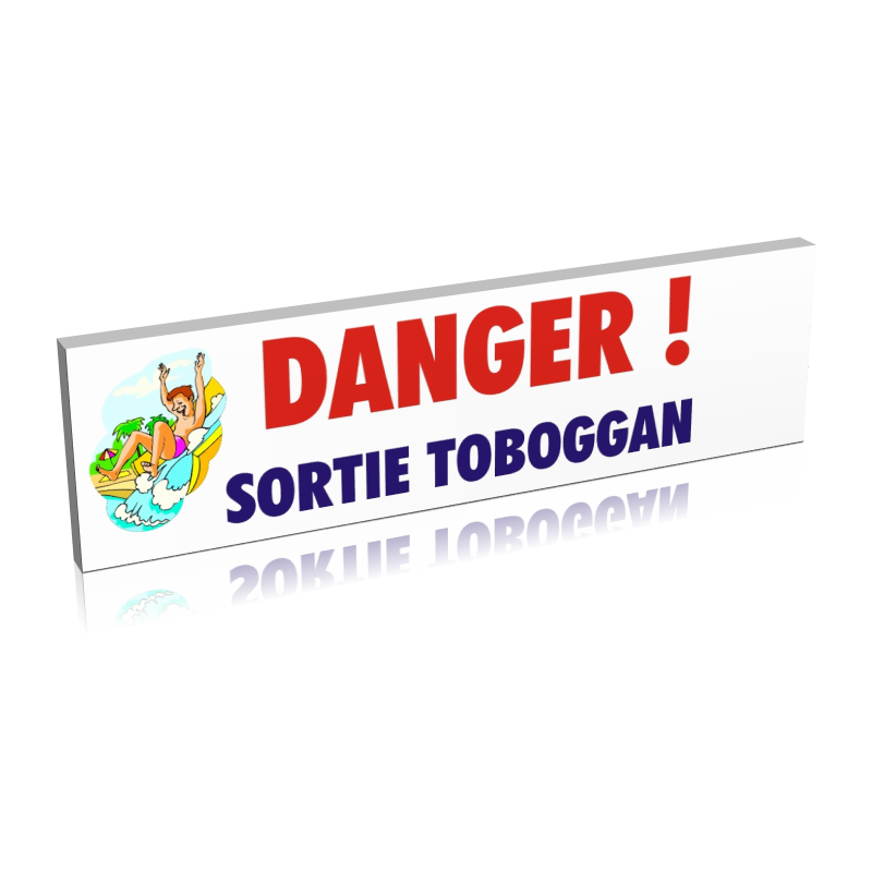 Danger sortie toboggan