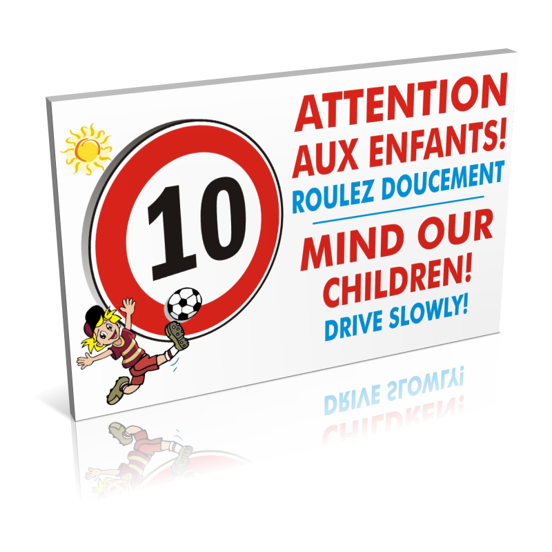 10 km heure Attention aux enfants 10 km heure Attention aux enfants