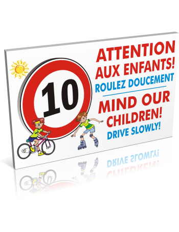 10 km heure Attention aux enfants