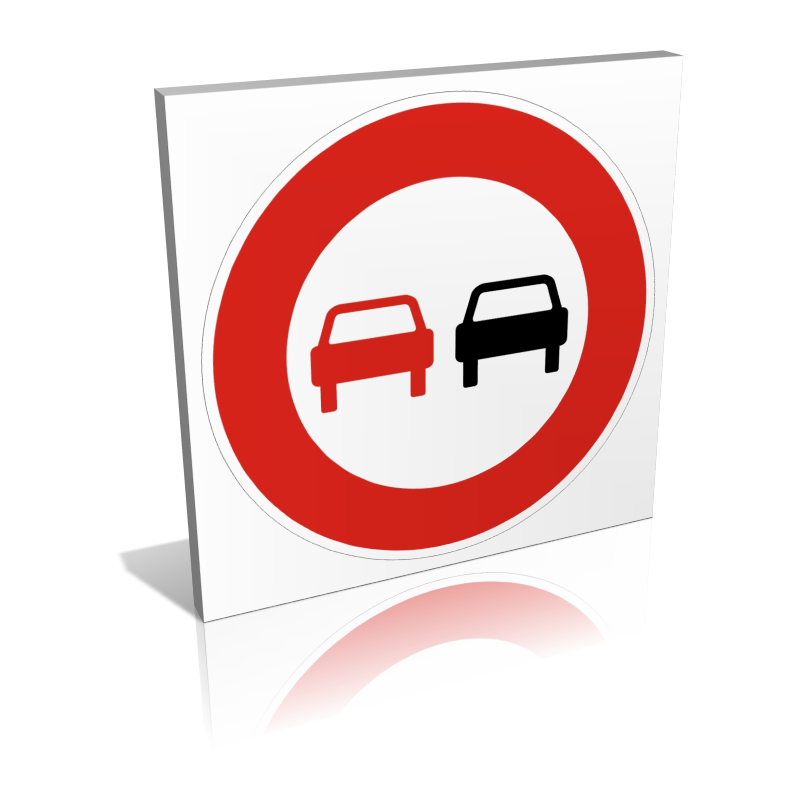 Interdiction de dépasser Interdiction de dépasser