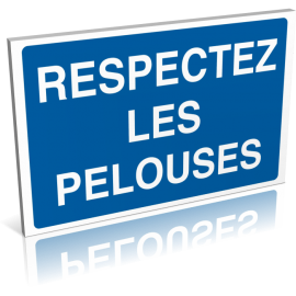 Respectez les pelouses