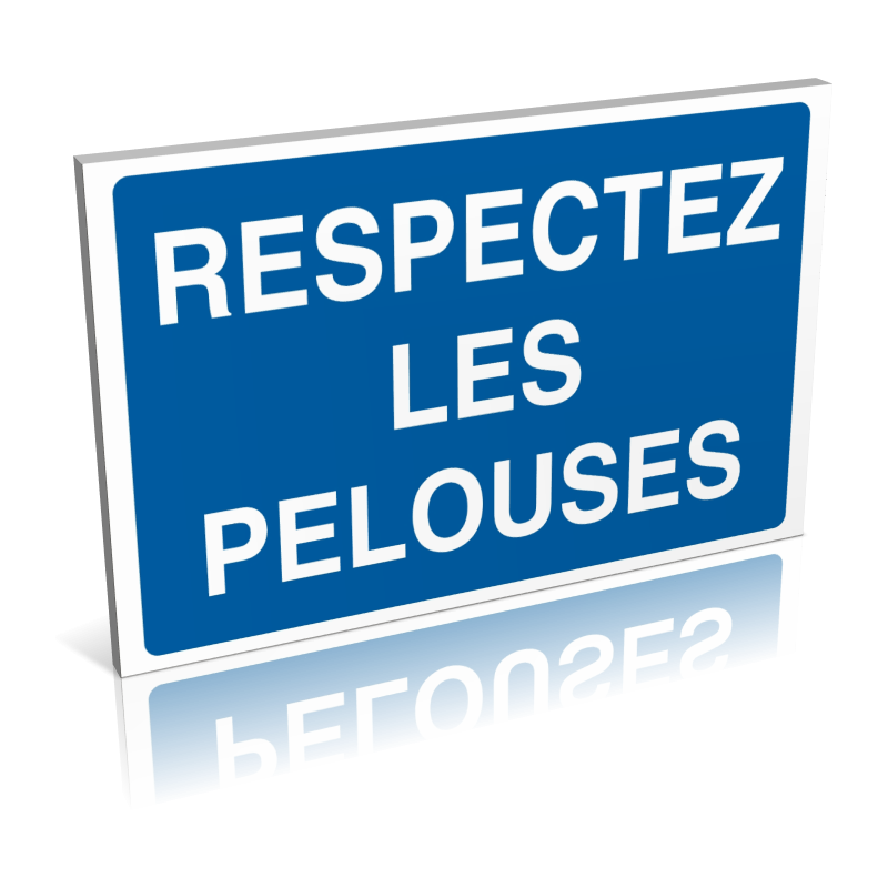 Respectez les pelouses