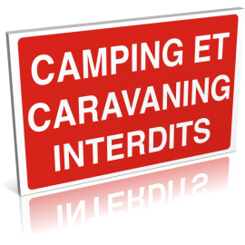 Camping et caravaning interdit