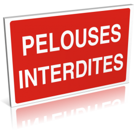 Pelouses interdites