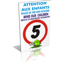 Attention aux enfants 5km/h