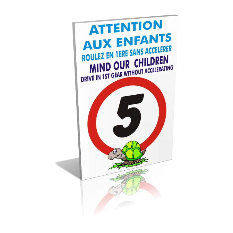 Attention aux enfants 5km/h