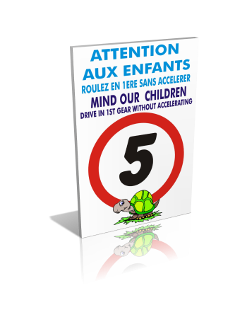 Attention aux enfants 5km/h