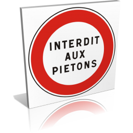 Interdit aux piétons