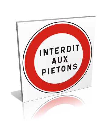 Interdit aux piétons