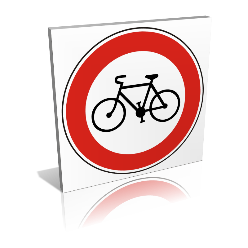 Interdit aux vélos Interdit aux vélos