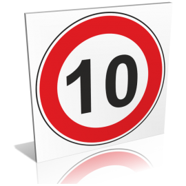 Panneau 10km/h