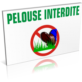 Pelouses interdites