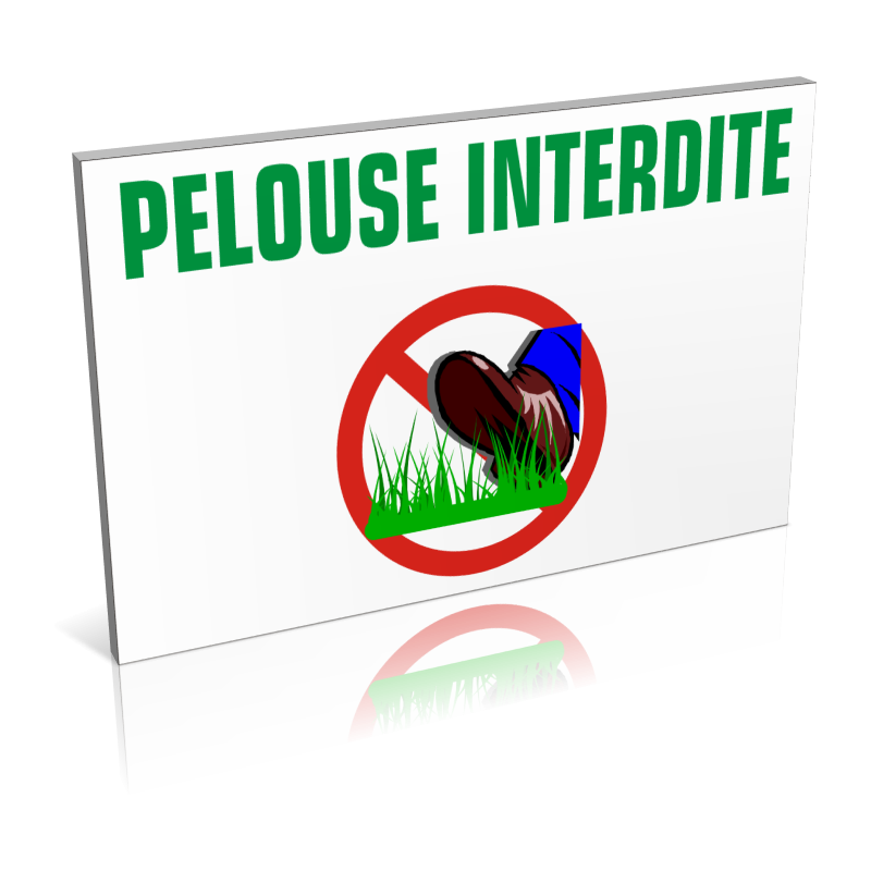 Pelouses interdites