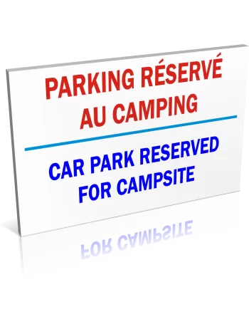Entrée  Parking réservé au camping