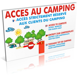 Accès au camping
