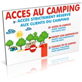 Accès au camping