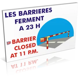 Les barrières ferment