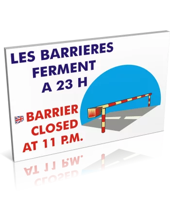 Les barrières ferment