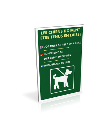 Les chiens doivent être tenus en laisse